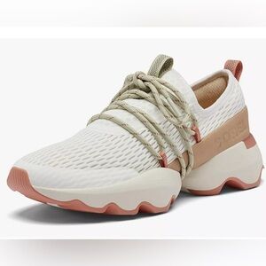 Sorel Kinetic Impact Lace Up Sneakers Coral Tan Outdoor Casual Hiking Breathable